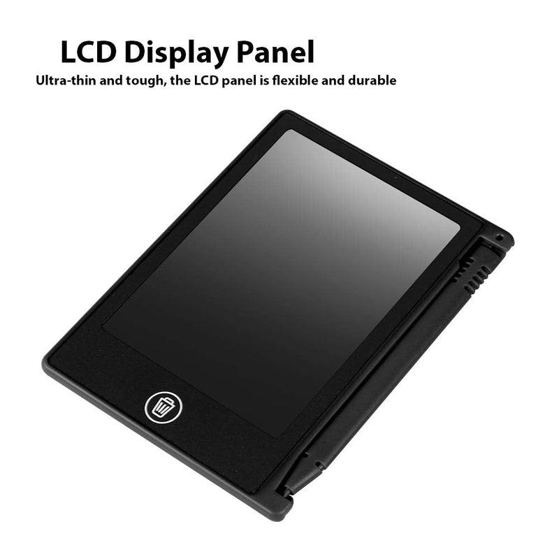 [Australia - AusPower] - Wendry LCD Writing Tablet, Electronic Writing Digital Drawing Board, LCD 4.5inch Handwriting Writing Tablet Drawing Board for Children/Kids Memo List Reminder Note(Black) Black 