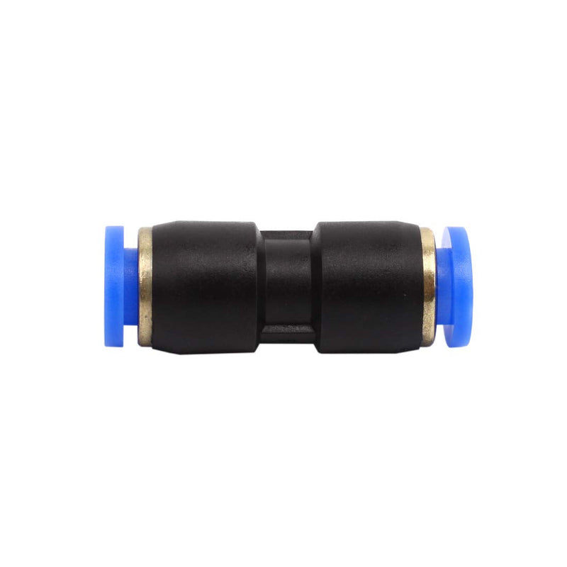 [Australia - AusPower] - SNS SPU-1/4 1/4" Tube OD Plastic Straight Union Pipe Tube Fitting Straight Pneumatic Connector(10 PCS) 