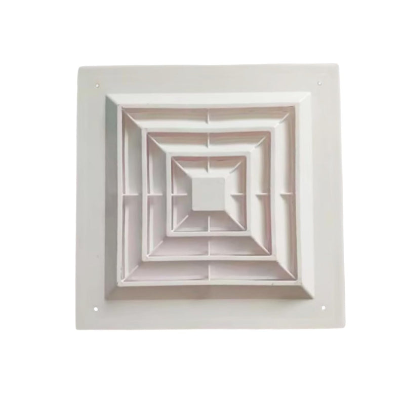 [Australia - AusPower] - Return Air Flow Reinforced Plastic Fan Grille, Sidewall and Ceiling Square Return Grille Vent Cover 11.8"x11.8" (30Wx30L(cm)) -White 