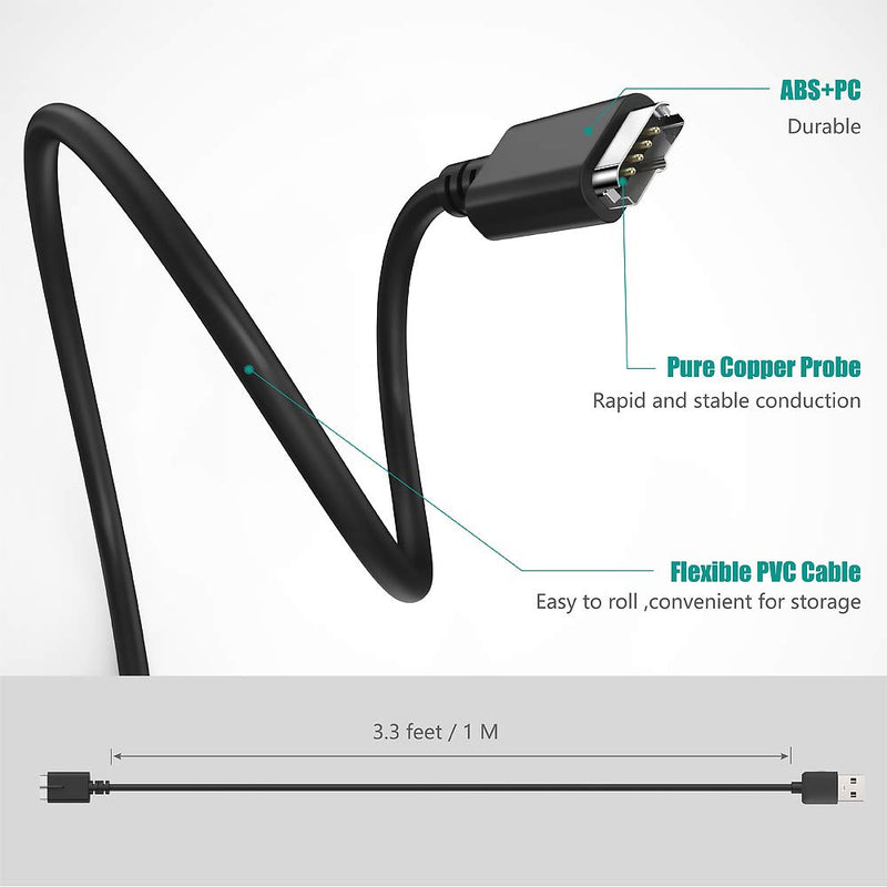 [Australia - AusPower] - TUSITA Charger Compatible with Polar M430 GPS Watch - USB Charging Cable 100cm - GPS Smartwatch Accessories 