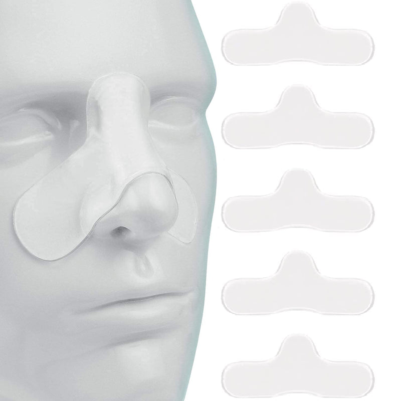 [Australia - AusPower] - 5 Pack CPAP Gel Nose Pads – CPAP Nose Guard – CPAP Nasal Pad Against Irritation and Soreness – Sleep Nose Comfort Pad – Premium Soft CPAP Cushions for Masks – Adhesive Sticky Design Small (Pack of 5) 