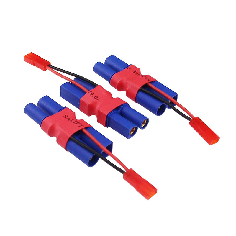 [Australia - AusPower] - BDHI 3pcs EC5 Male to Female Connector with in-line JST Female 20awg 5cm Cable Parallel Power Adapter for Camera Gimbal(B173-3) 