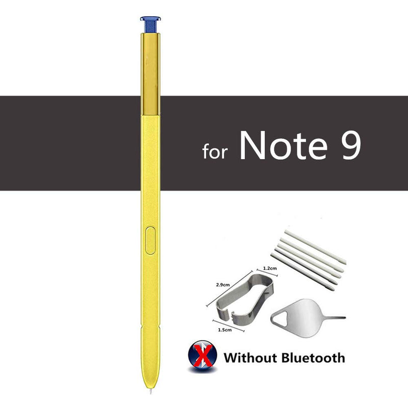 [Australia - AusPower] - BSDTECH Galaxy Note 9 Pen（No Bluetooth）,Stylus Touch S Pen Replacement for Samsung Galaxy Note 9 Tips/Nibs+Eject Pin (Yellow) Yellow 
