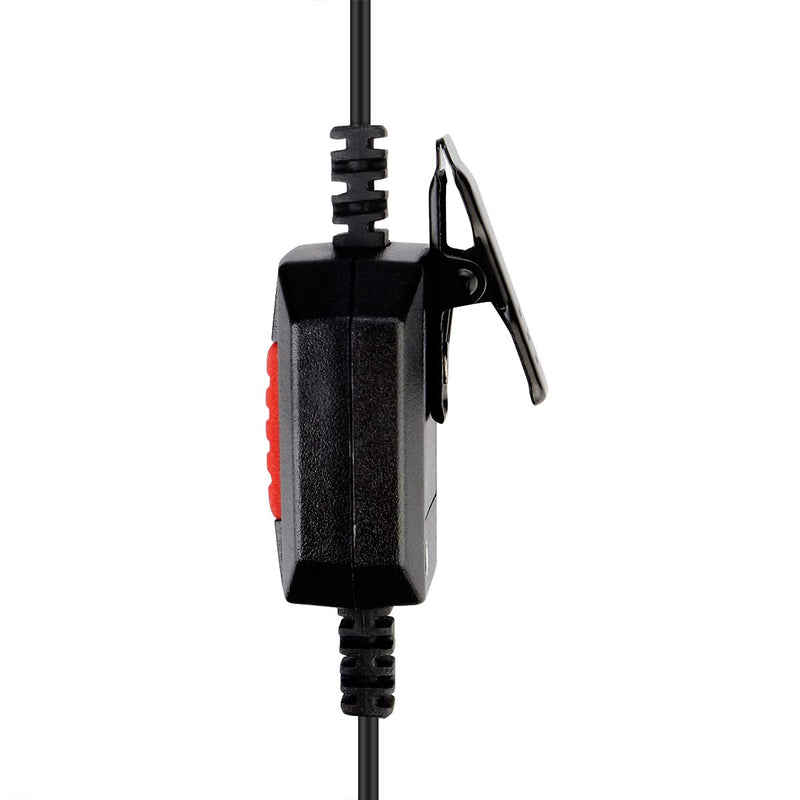 [Australia - AusPower] - Retevis IP66 Waterproof Walkie Talkie Earpiece with Mic, Compatible with Retevis RT29 RT47 RT47V RT48 RT82 RT83 RT87 Ailunce HD1 Walkie Talkies, Acoustic Tube 2 Way Radio Headset with Big PTT(1 Pack) 