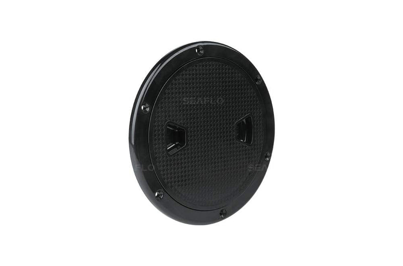 [Australia - AusPower] - SEAFLO 4" - 8" Black Circular Non Slip Inspection Hatch w/Detachable Cover 