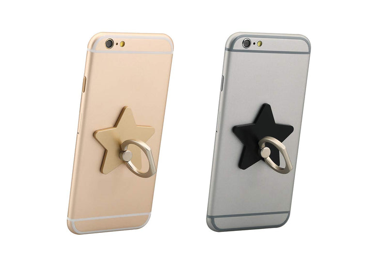 [Australia - AusPower] - lenoup z179 (4 pcs) Cell Phone Holder,Star Phone Ring Kickstand,Universal 360 Rotation Cell Phone Finger Ring Grip for Almost All Phones/Pad(4 Color Star) 