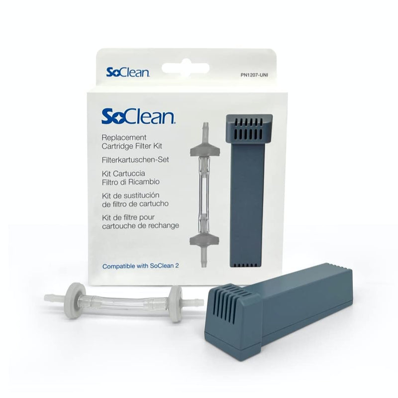 [Australia - AusPower] - SoClean Replacement Cartridge Filter Kit for SoClean 2 Machines, Includes One Filter Cartridge and One Check Valve, Authentic SoClean Replacement Part with Full Warranty 