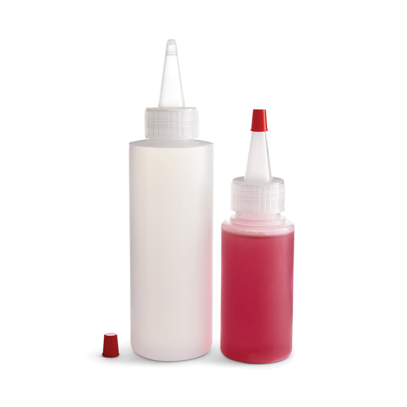 [Australia - AusPower] - Mrs. Anderson's Baking Mini Squeeze Bottles with Caps, Clear, 2-Ounce and 4-Ounce, 2-Piece Set 