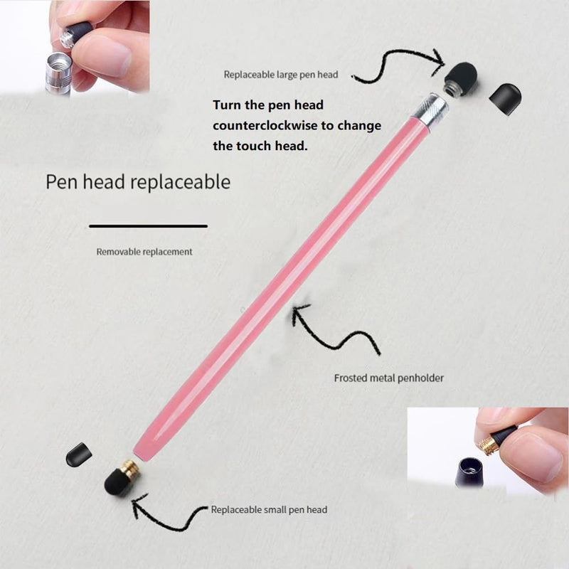 [Australia - AusPower] - Stylus Pen for Touch Screen(5pcs),High Precision Nib Writing and Drawing Stylus Capacitance Pen,10 Replaceable Tips Touch Pens for iPad iPhone Tablet and All Universal Touch Screen Devices Black/white/pink/purple/blue 