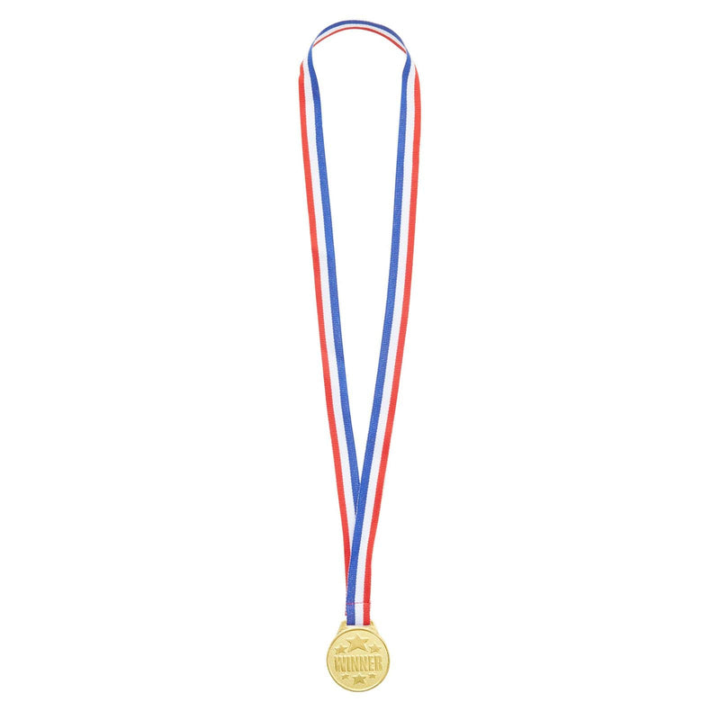 [Australia - AusPower] - Juvale 12 Pack Winner Gold Medals for Kids, Award Ribbons, Participation Trophies (1.5 in Diameter) 