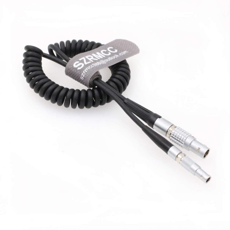 [Australia - AusPower] - SZRMCC Ambient Lockit Sound Devices 0B 5 Pin to 00B 4 Pin TimeCode Input Cable for Red Epic Camera (Coiled Cable) Coiled Cable 