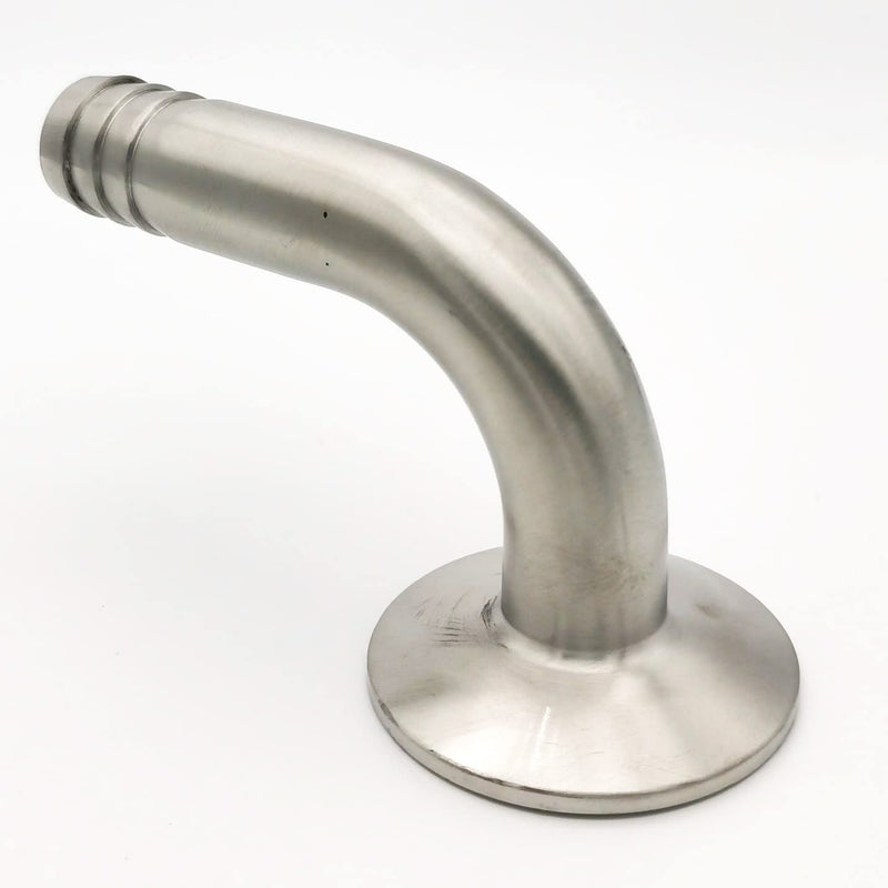 [Australia - AusPower] - ARVCAOU 90 Degree Elbow 1.5 Tri-clamp Sanitary Hose Barb Pipe Fitting (Tube OD: 3/4"/19MM) 