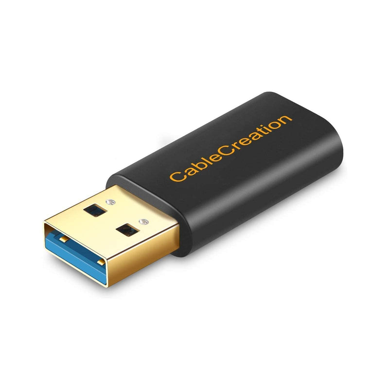 [Australia - AusPower] - Bundle – 2 Items: Short USB C Cable + USB3.1 C Female to USB Male Adapter 