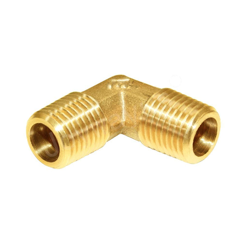 [Australia - AusPower] - Joywayus 90-Degree Male Elbow Pipe Fitting Forged Brass 90 Degree Right Angle 1/2"NPT Male x 1/2"NPT Male (Pack of 2) Male x Male 