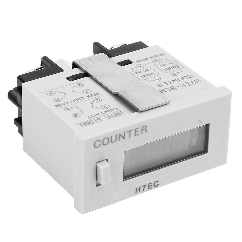[Australia - AusPower] - H7EC-BLM Electronic Counter Digital Electrical Counter Totalizer without Voltage Input with 6-Digit LCD Display 
