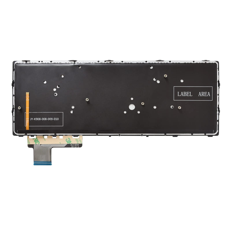 [Australia - AusPower] - SUNMALL Backlit Keyboard Replacement Compatible with HP Elitebook Folio 9470m 9480m Series Laptop with Silver Frame No Pointer US Layout 