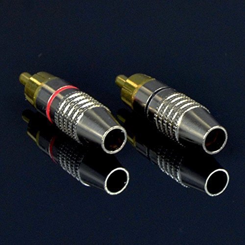 [Australia - AusPower] - CESS RCA Plug Solder Gold Audio Video Adapter Cable Connector (20 Pack) 