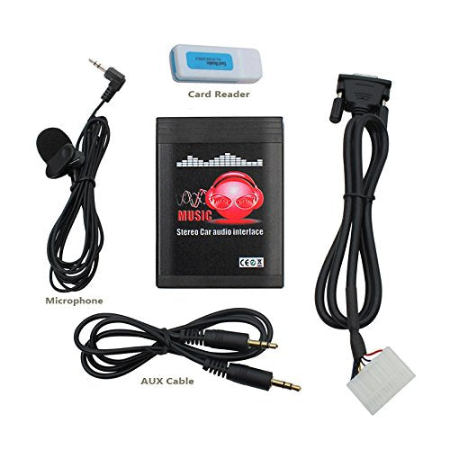 [Australia - AusPower] - Bluetooth Car Kit, Yomikoo Car Audio USB AUX Input Bluetooth 5.0 Music Adapter with Wireless Hands Free for Toyota 5+7pin Avensis Corolla Highlander RAV4 Yaris 