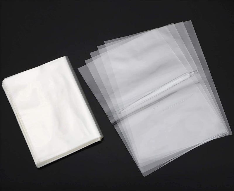 [Australia - AusPower] - MORIDA 200 pcs 4x4 inch PVC Clear Heat Shrink Wrap Bags Film Bags for Small Gifts Bottles Soap Bath Bombs Candles DIY Handmade Crafts Packaging 4x4inch(200pcs) 
