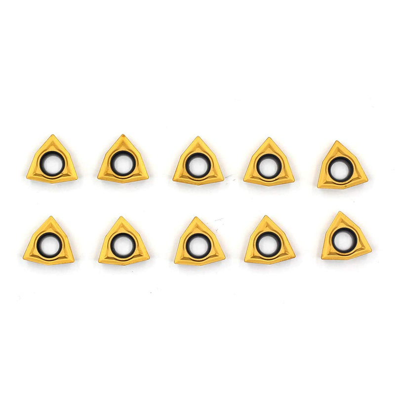 [Australia - AusPower] - OSCARBIDE Carbide Turning Inserts WCMT06T304(WCMT32.51),WCMT Inserts CNC Lathe Replacement Inserts Cutters for Indexable Lathe Turning Tool Holder,10 Pieces/Pack 
