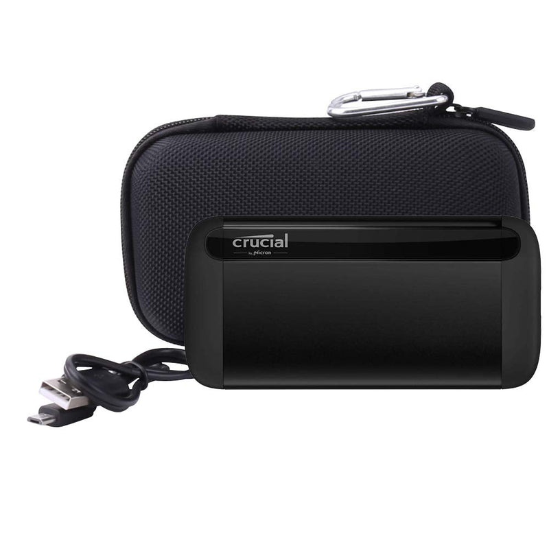 [Australia - AusPower] - Aenllosi Hard Carrying Case Case Compatible with Crucial 1TB/500GB X8 Portable SSD (Carrying) for Crucial X8 