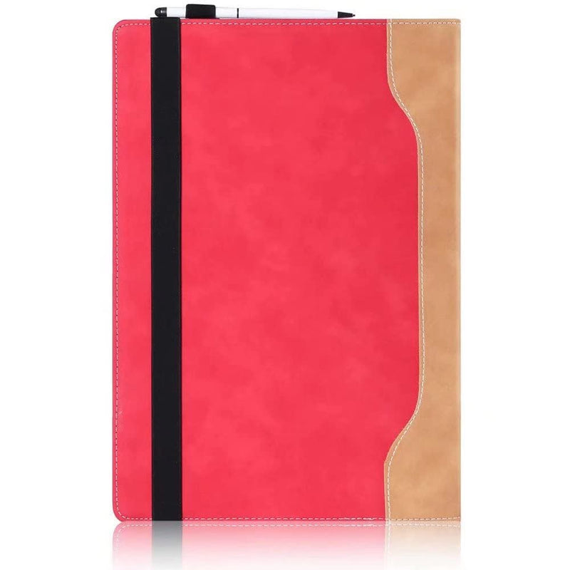 [Australia - AusPower] - Berfea Protective Case Compatible with LG Gram 16 inch Laptop PU Leather Cover Computer Notebook Sleeve Cases Red 