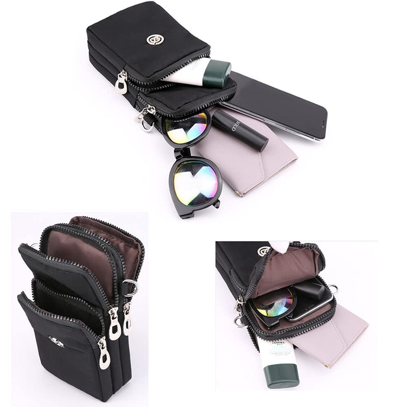 [Australia - AusPower] - Kimwing Phone Purse Crossbody Bag Armband for Galaxy A32 5G A42 5G A51 A52 A71 A72 A02S A12 / S21 Ultra / Pixel 6 Pro / OnePlus Nord N200 / Redmi Note 10 Pro / Moto G Power 2021 / One 5G Ace (Black) Black 