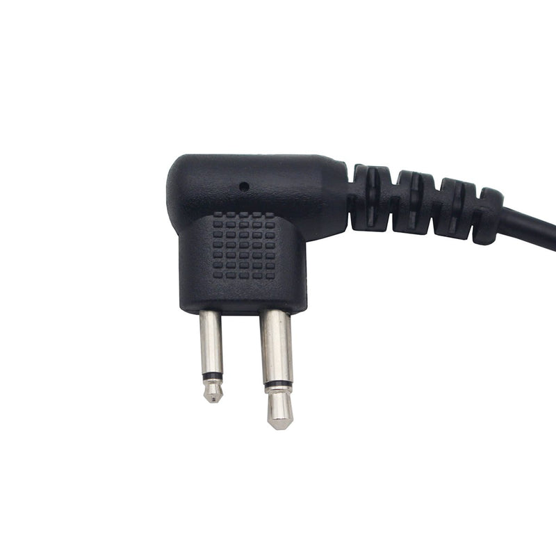 [Australia - AusPower] - GoodQbuy 2 Pin G Shape Clip-Ear Headset Earpiece is Compatible with Motorola BRP40 CP200 CP200D CP185 CLS1410 CLS1110 DTR650 RDU2020 RDU4100 RDU4160D RDU2080D RMU2040 RMU2080D CLS RDU RMM RMU(2 Pack) 