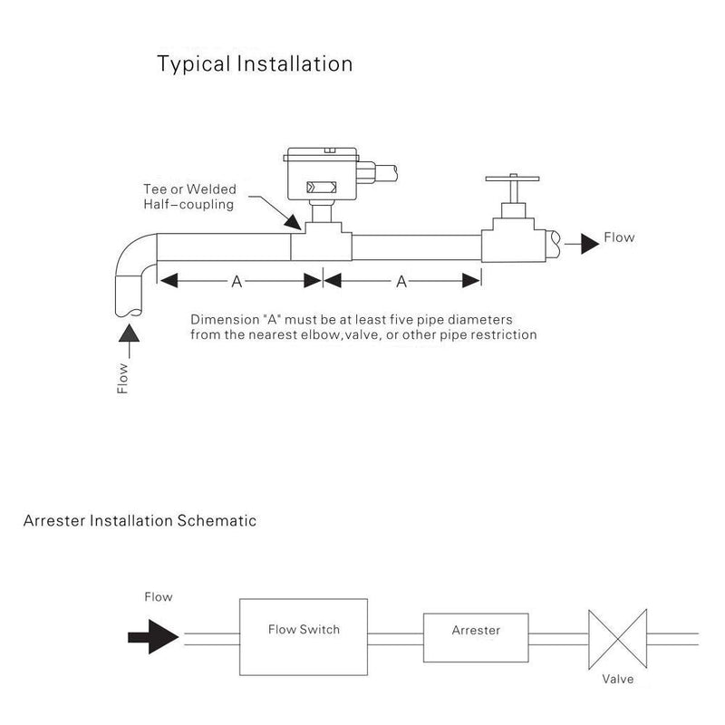 [Australia - AusPower] - 1/2" Water Flow Switch, HFS-15 Adjustable Thread Double Throw SPDT 220VAC 15A Water Flow Control 1.0Mpa 