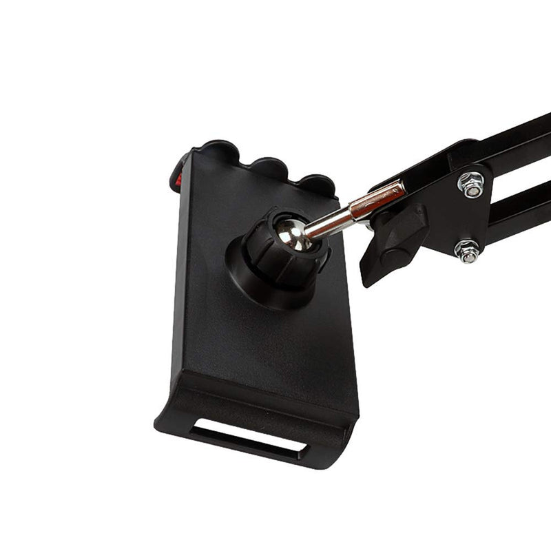 [Australia - AusPower] - Phone Holder, Phone Clip Holder Clamp for Desk, Mount Flexible 360° Rotation, Long Arm Bracket for Universal Phone Stand Holder for Bed, Office, Kitchen 