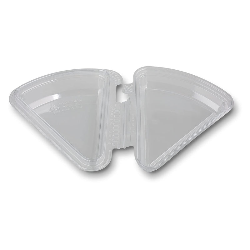 [Australia - AusPower] - Hinged Tamper Evident Plastic Pie, Cheesecake, Cake Slice Container for Small 9 inch Pies and Cakes by MT Products - Pack of 15 