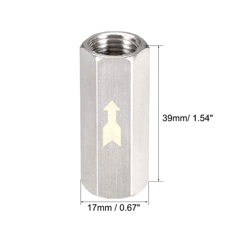 [Australia - AusPower] - uxcell One Way Air Check Valve G 1/4" Female Threaded Full Port Check Valve 2Pcs G 1/4" 