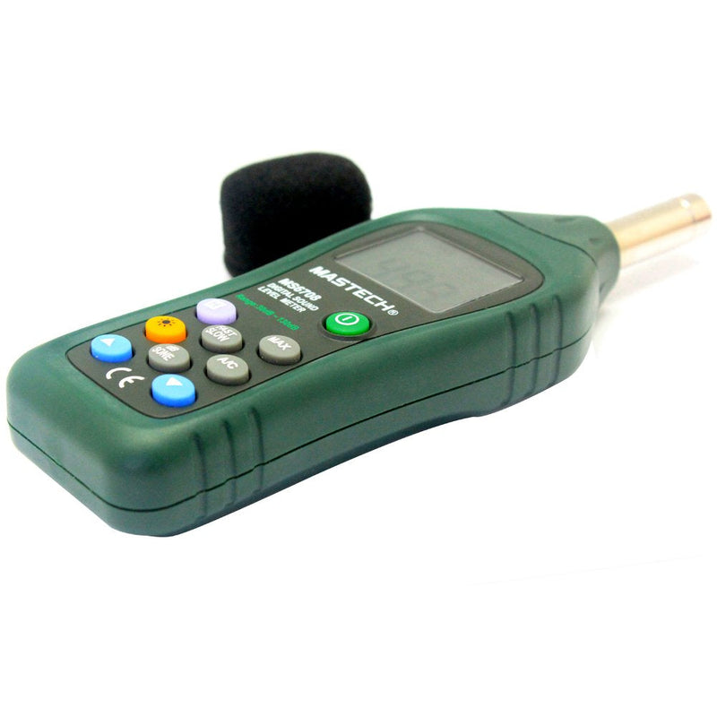 [Australia - AusPower] - Professional Digital Sound Level Meter MS6708 anallog bar 30 to 130dB Backlight 