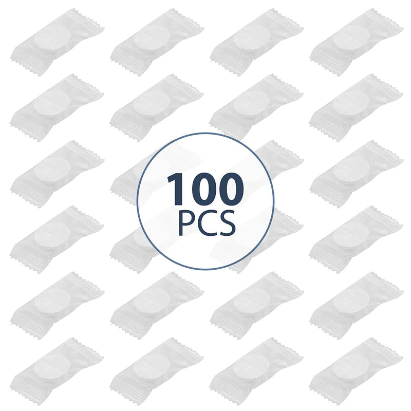 [Australia - AusPower] - 100 PCS Compressed Cotton Towels For Face, Hands And Body – Cotton Tissues To Use At Home And When Travel - Disposable Cotton Towels In Individual Packing For Kids And Adults 
