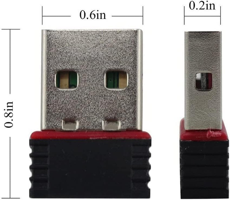 [Australia - AusPower] - Mini 150MPS USB 2.0 Stick WiFi 802.11n Wireless LAN Network Adapter Stick Schwarz 802.11 Dongle Chip 