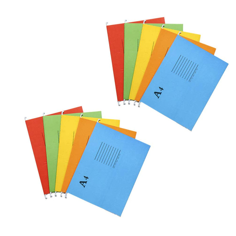 [Australia - AusPower] - SUPVOX 10pcs Hanging File Folders Colorful File Holders A4 Suspension File Folder (Mixed Color) 