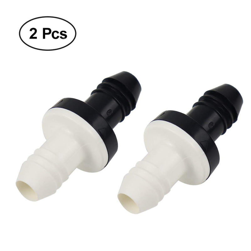 [Australia - AusPower] - Check Valve, 2 Pieces 3/8" 10mm Inline ABS 1 Way Water Non Return Check Valve for Fuel Gas Liquid Air 