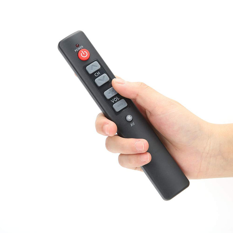 [Australia - AusPower] - Universal Remote Control Replacement for TV/STB/DVD/DVB/HiFi/VCR, etc Smart Digital TV Box Television Learning Controller with 6 Large Buttons(Grigio) Grigio 
