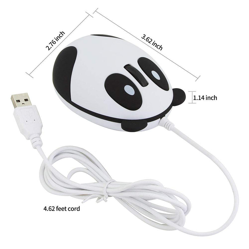 [Australia - AusPower] - CHUYI Panda Wired Mouse Cute Animal Series Mini Portable Corded Mice for Travel School Home Computer Laptop PC Kids Children Girls Gift 