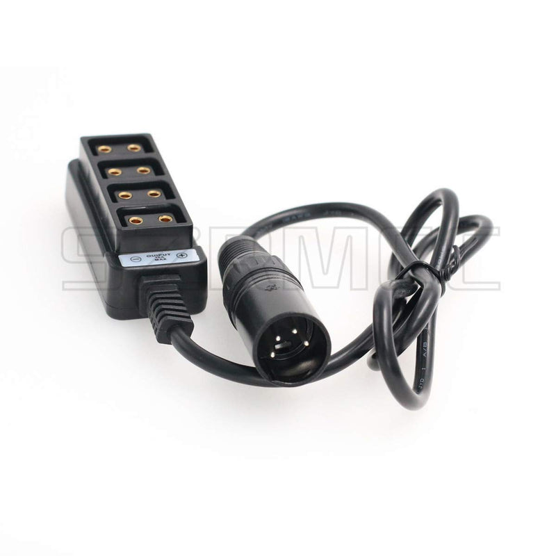 [Australia - AusPower] - SZRMCC Anton-Bauer Battery 4 Pin XLR to 4 Port D tap P Tap Splitter Cable for ARRI RED/TVLOGIC Camera 