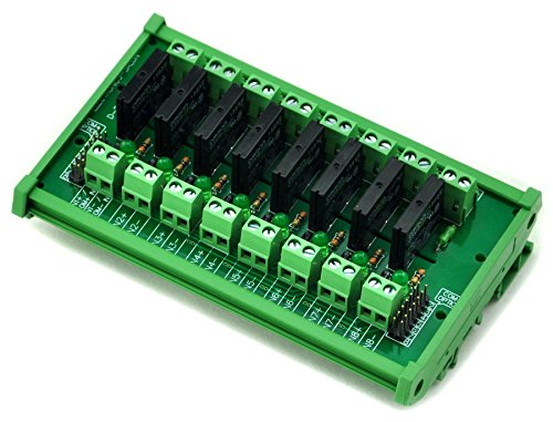 [Australia - AusPower] - Electronics-Salon DIN Rail Mount DC5V 8 Channels DC-AC 2Amp G3MB-202P Solid State Relay SSR Module Board. 