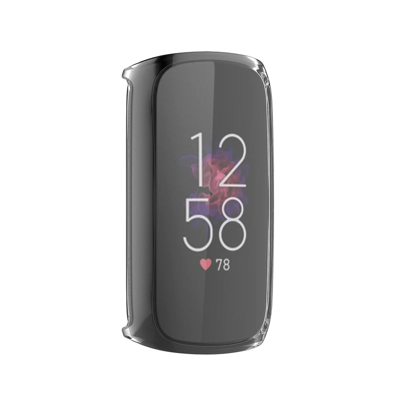 [Australia - AusPower] - eiEuuk 3-Pack Screen Protector Soft TPU Case Pouch Compatible with Fitbit Luxe, All-Around Protective TPU Cover Plated Anti-Scratch Case Shell for Luxe Smartwatch,Clear/Clear/Clear 