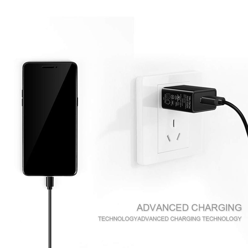 [Australia - AusPower] - [UL Listed] Phone Charger Wall Adaptive Charger Compatible with Alcatel Go Flip,Alcatel Cingular Flip 2 4G LTE Flip,Tracfone Alcatel MyFlip, QuickFlip and More,5Ft Micro USB Phone Charging Cable 