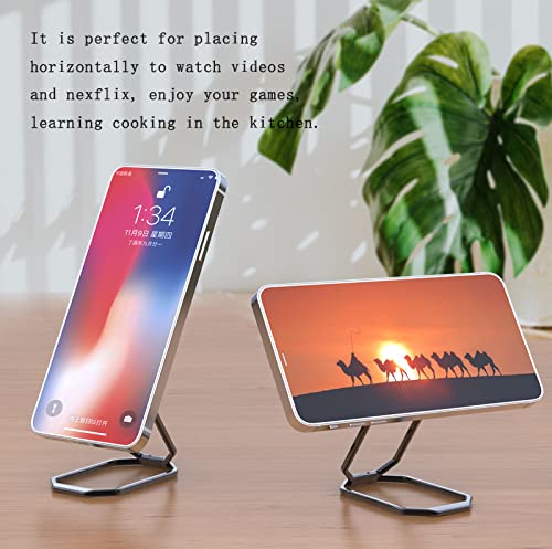 [Australia - AusPower] - Phone Ring Holder Metal Kickstand 360° Foldable Swivel Cell Phone Finger Grip Stand Compatible with iPhone iPad Smartphones Tablets HollowoutBlack 