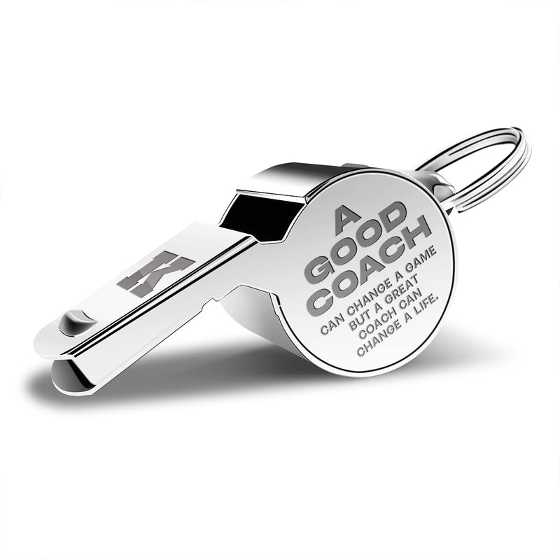 [Australia - AusPower] - QIBAJIU Whistles with Lanyard,Letter K, Coach Whistle, Football Gifts, Football Soccer Hockey Basketball Volleyball Baseball Coach Gifts for Men Women Teacher Thank You Cheer Coach Gift – Coach 