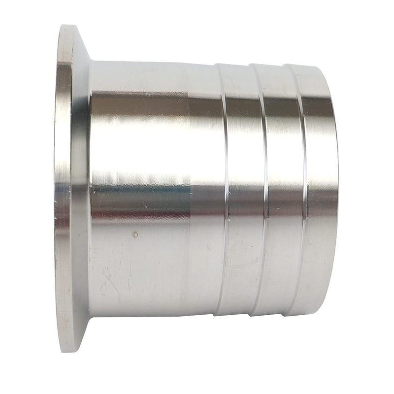 [Australia - AusPower] - OD 51MM 2" Hose Barbed Adapter , Sanitary Pipe Fitting Fits OD 64MM Tri Clamp Ferrule SS304 2 Inch 