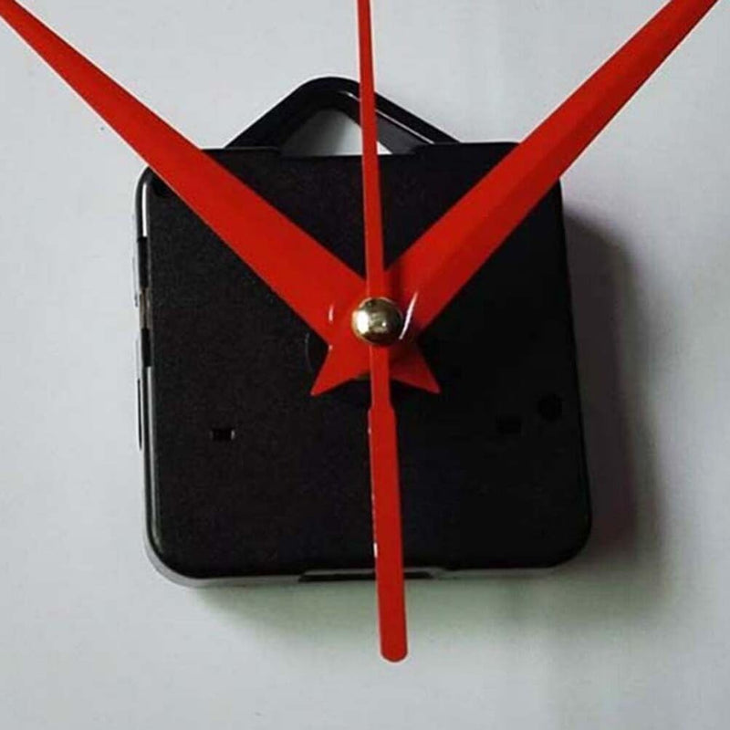 [Australia - AusPower] - Kichvoe Wall Clock Movement Replacement Kits, Silent Clock Mechanism Maintenance DIY Clock Mechanisms Hands Repair Parts Accessories for Home Hotel School Red 