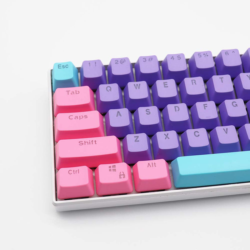 [Australia - AusPower] - WHYSP 61 PBT Keycaps for 60 Percent Keyboard, Backlit Keycap Set for Mechanical Gaming Keyboard OEM Profile Blue Keycaps with Key Puller for Cherry MX Switches GK61(Peach) Peach 