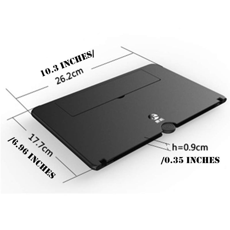 [Australia - AusPower] - Screen Magnifier Amplifier, 3D HD New Phone Holder Screen Amplifier, Movie Video Phone Amplifier Screen Phone Projector for All Smartphones (Black) 