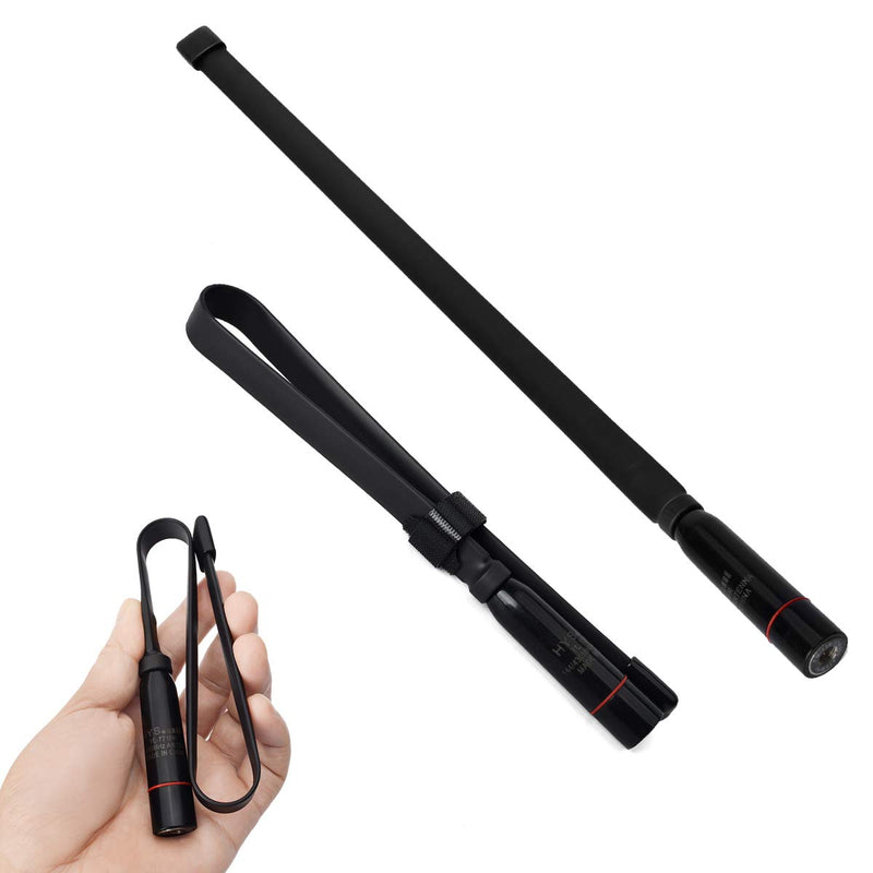 [Australia - AusPower] - HYS Dual Band VHF UHF 15.3inch Foldable CS Tactical SMA Male Walkie Talkie Antenna for TYT MD-UV380 MD-UV390 MD-380 YAESU VX-6R WOUXUN Kenwood Retevis RT82 RT3 